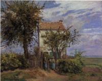 Pissarro, Camille - The House in the Fields, Rueil